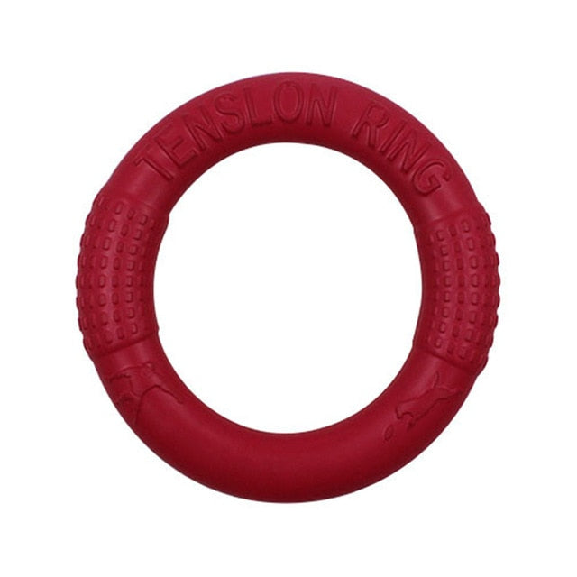 Rubber Flying Disc Dog Toy - Interactive Fetch