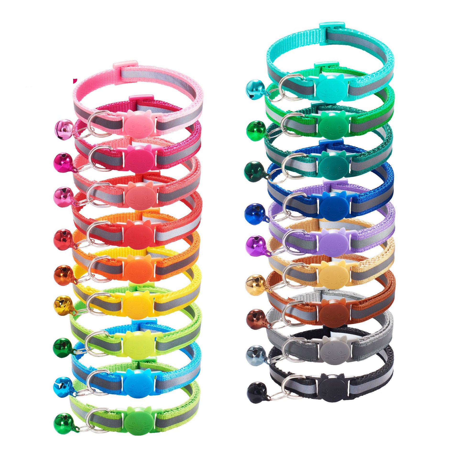 Reflective Breakaway Cat Collar with Bell