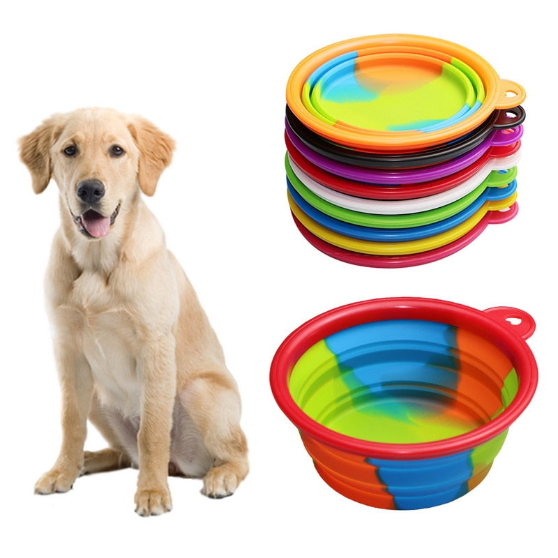 Collapsible Silicone Travel Bowl for Dogs