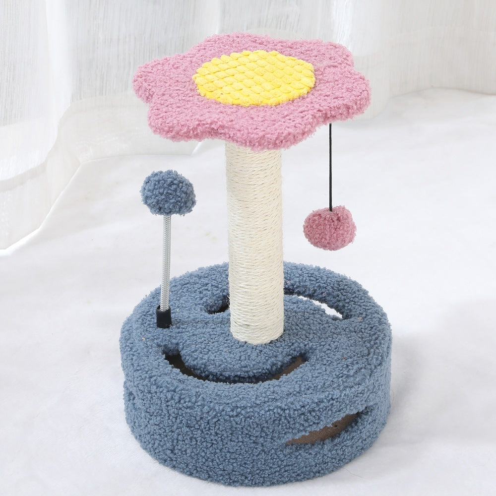 Multifunctional Cat Scratching Post Column