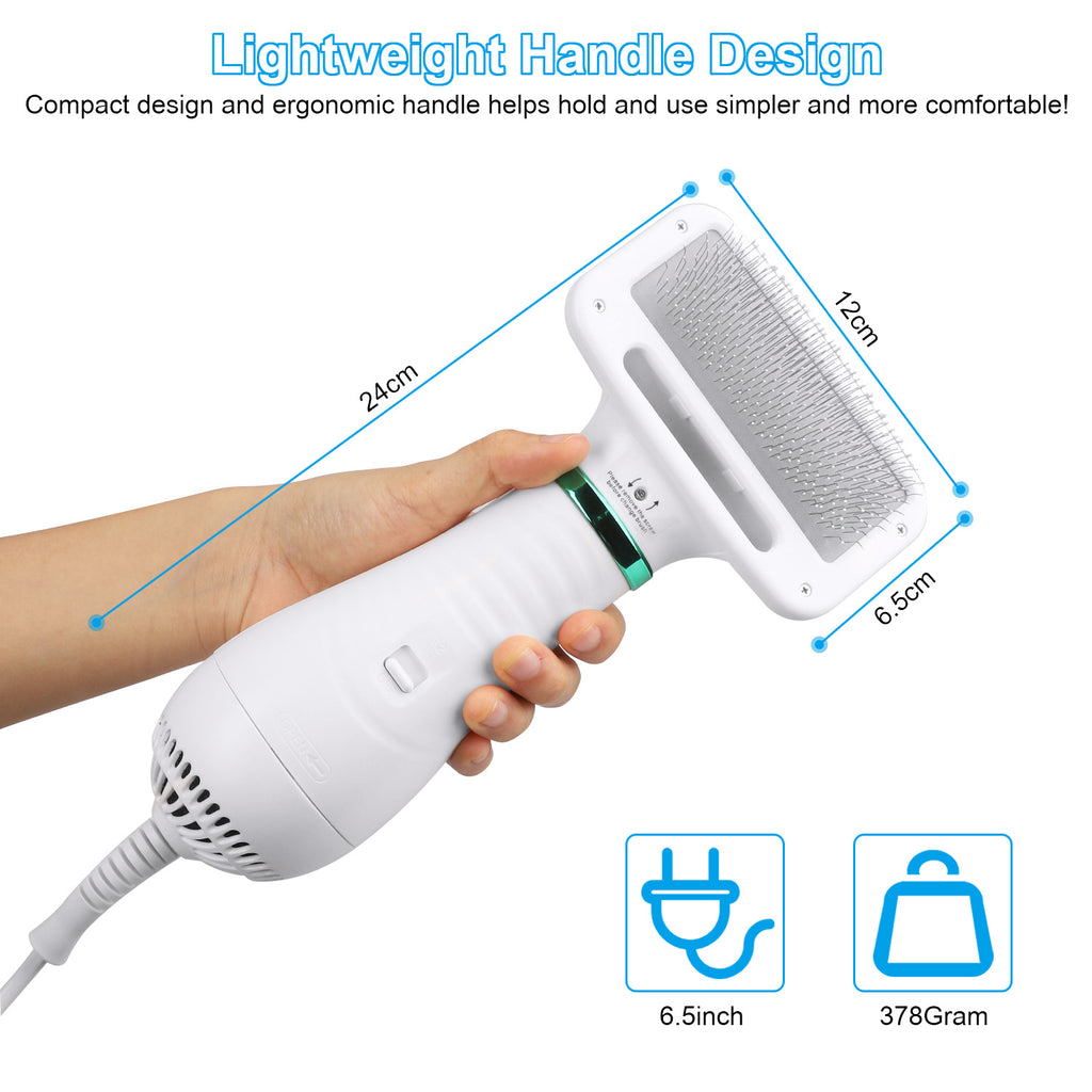 2-in-1 Pet Hair Dryer & Grooming Comb