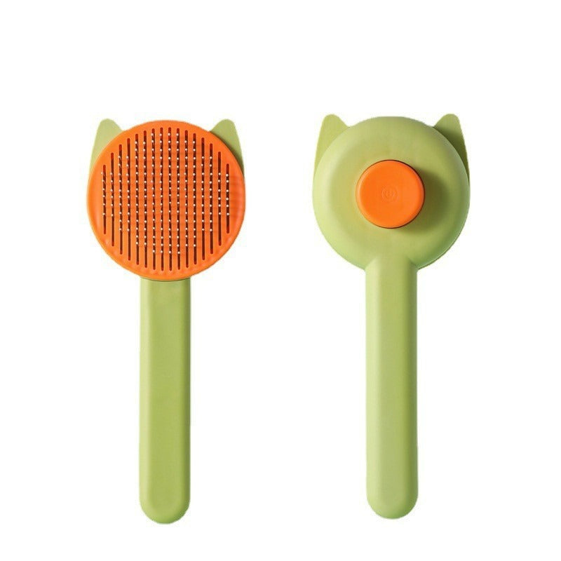 Self-Cleaning Pet Grooming Comb
