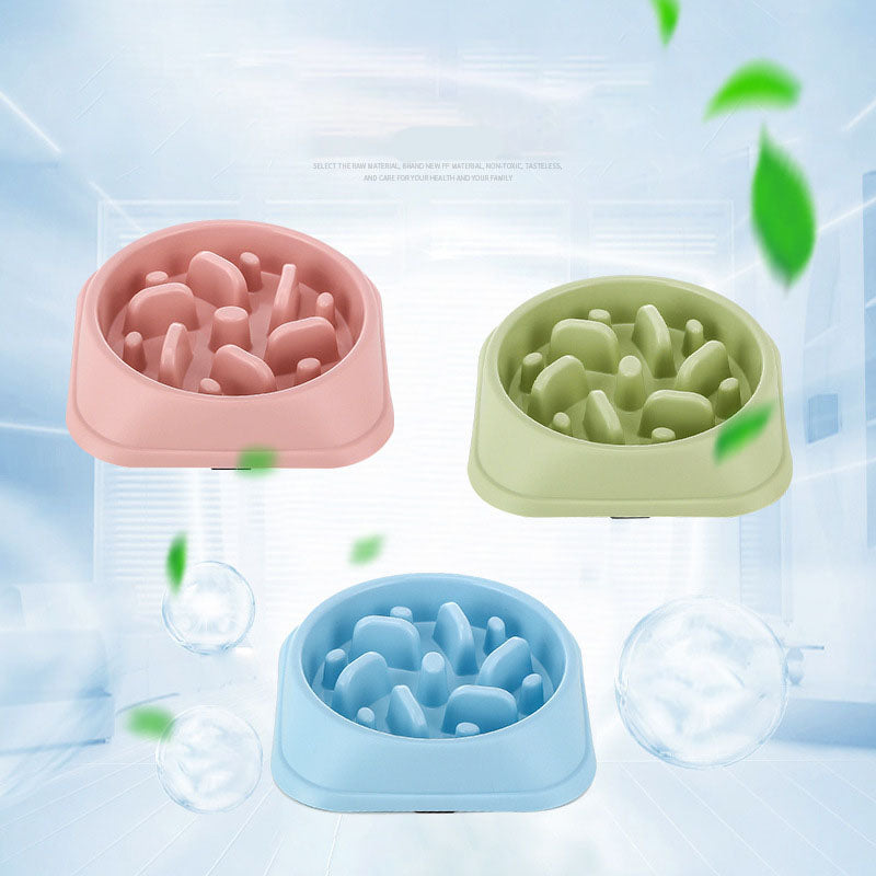 Anti-Overturn Slow Feed Dog Bowl