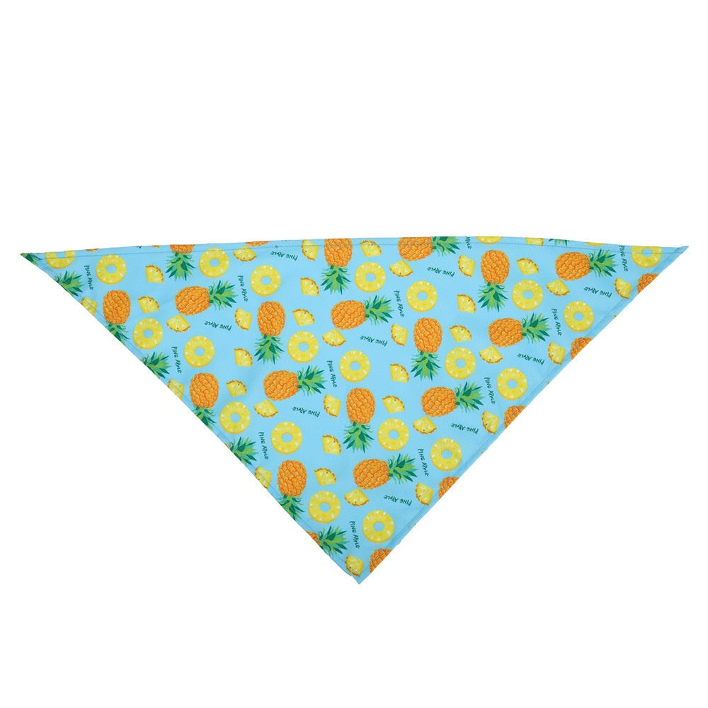 Fruit Print Cotton Dog Bandana