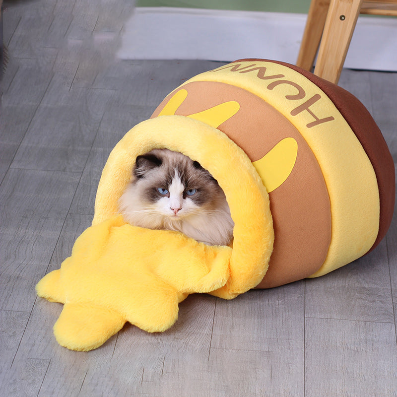 Honey Jar Style Winter Pet Bed