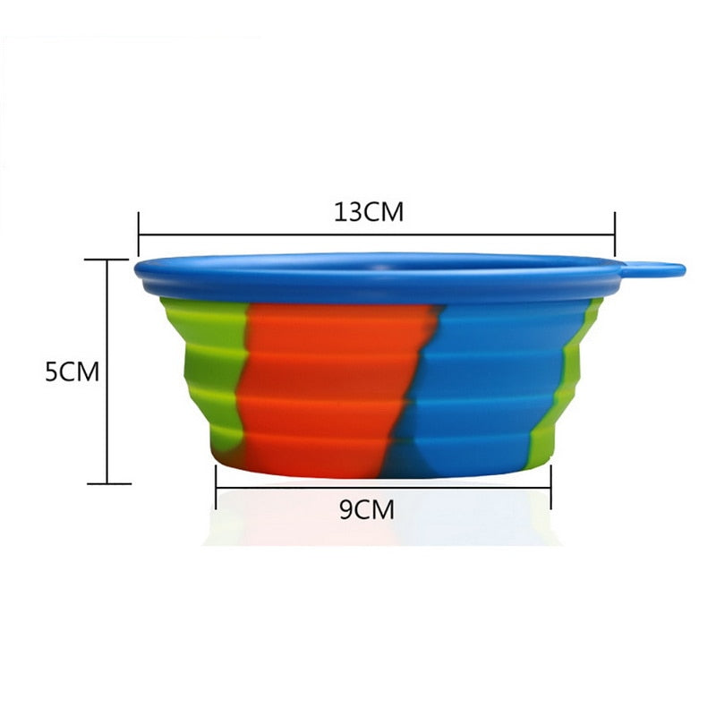 Collapsible Silicone Travel Bowl for Dogs