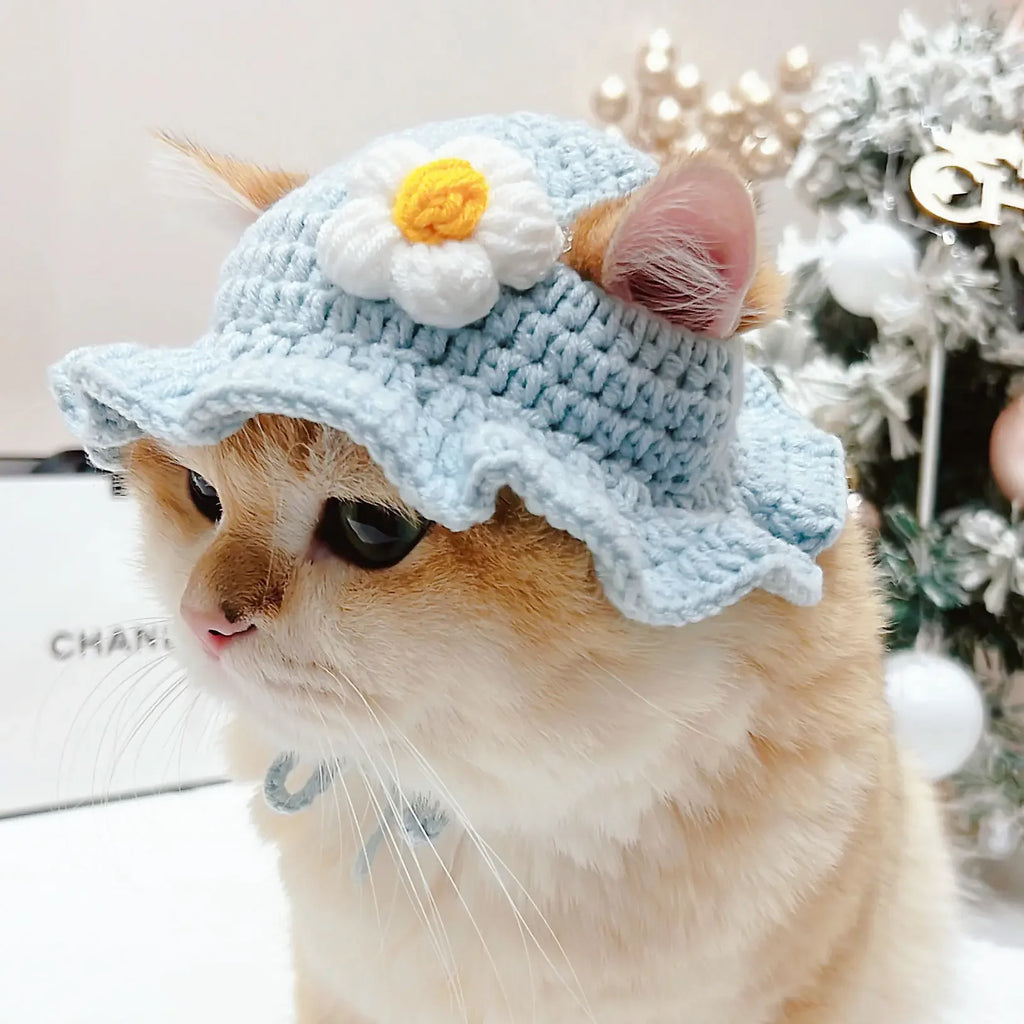 Crochet Cat Bonnet – Cute Knit Party Hat